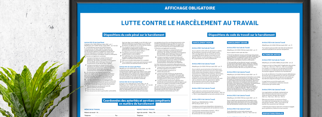 affichage obligatoire en entreprise.